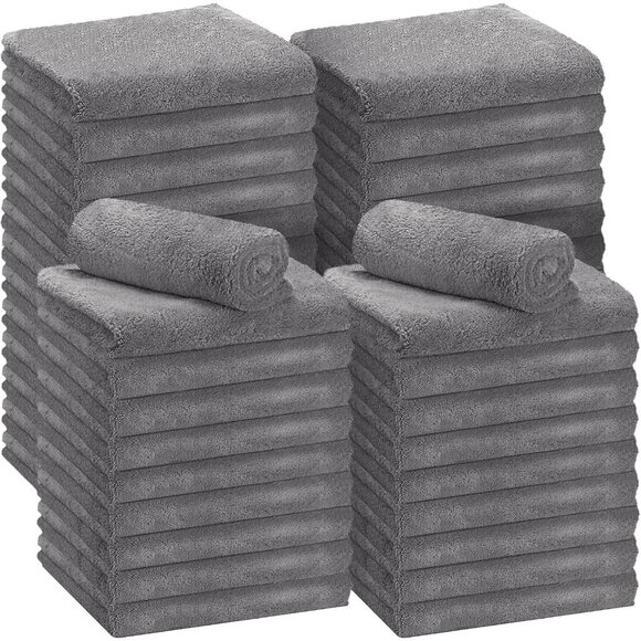 6-Pack Gray Oversized Edgeless Detail Cloths 56x29 Scratch-Free, Soft Absorbant - Picture 1 of 6